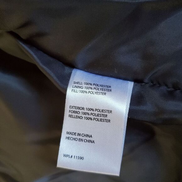 Men's Weatherproof Vintage Puffer Vest Navy Blue Size Medium 100% Polyester - Picture 3 of 5